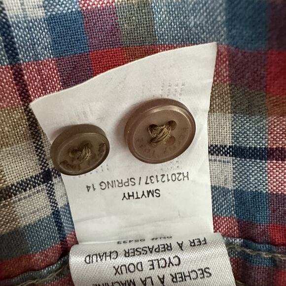 Horny Toad Shirt Mens Large Red Button Plaid Organic Outdoor Breathable Casual - Picture 8 of 11